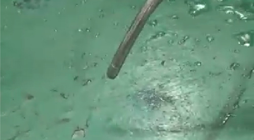 “有水 氣管里又有水了”